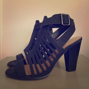 Strappy Black Heels
